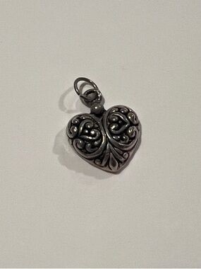 Heart Filigree Pendant Charm